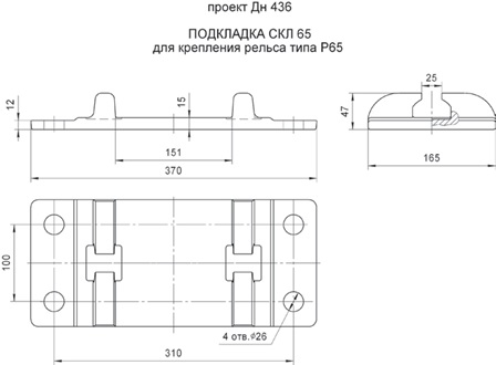 ПОДКЛАДКА СКЛ 65