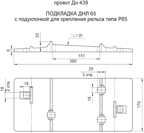 ПОДКЛАДКА ДНЛ 65